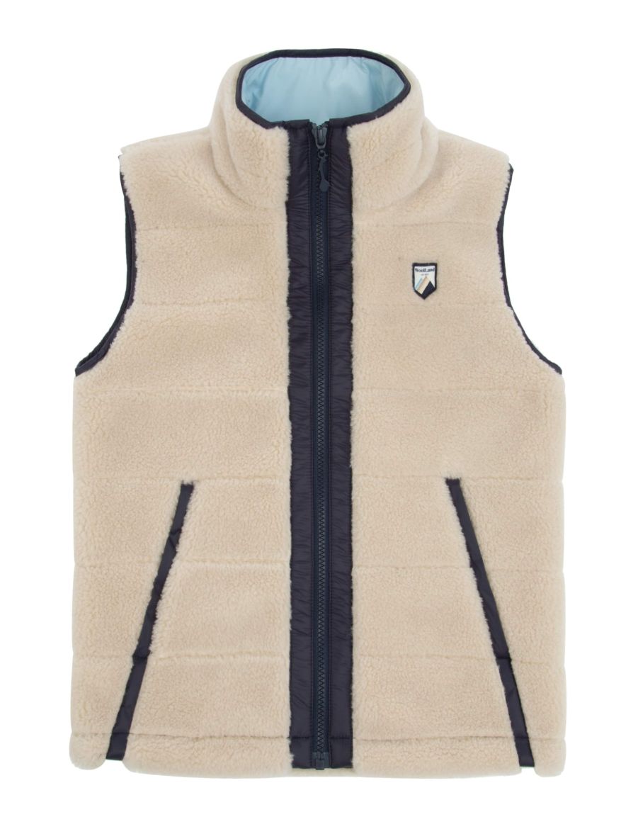 Bilde av WoolLand WL - Nusfjord vest kids Beige